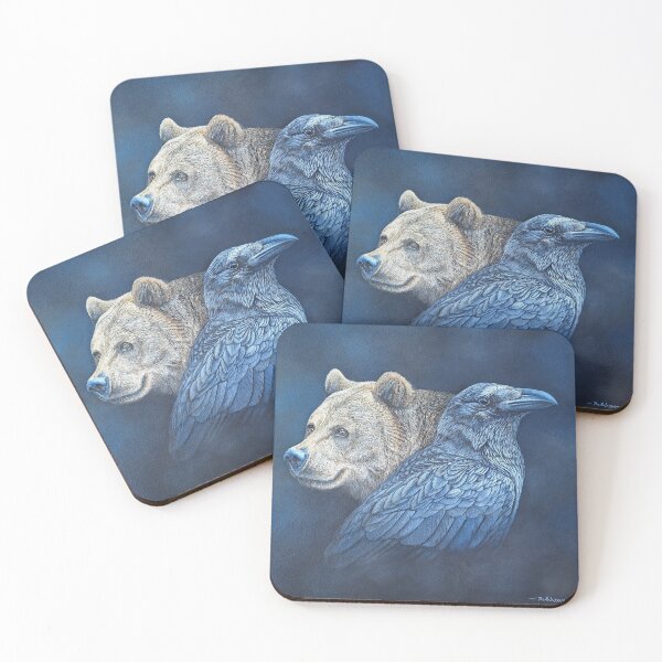 Item preview, Raven Law 'Bear and Raven' designed and sold by Anthony Harrison.