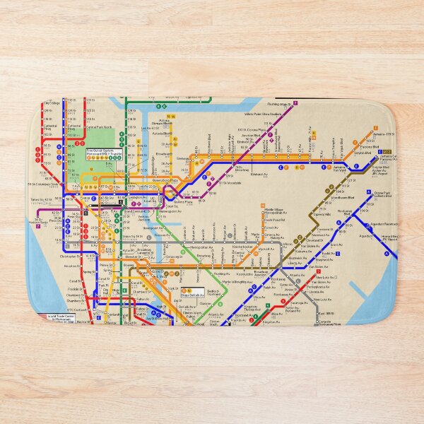 Item preview, New York City Subway Map designed and sold by KALEIDOSCOPE UK.