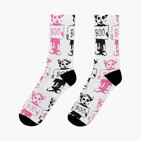 Item preview, Boo Protestor - Black White Pink Version designed and sold by SorryFrog.