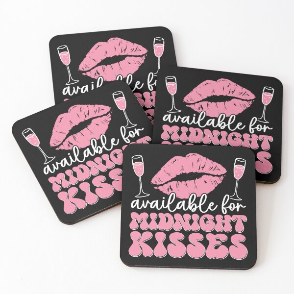Item preview, Available for midnight kisses, Lips, Happy New Year, 2024, dark ed. designed and sold by Cerulean-Shop.