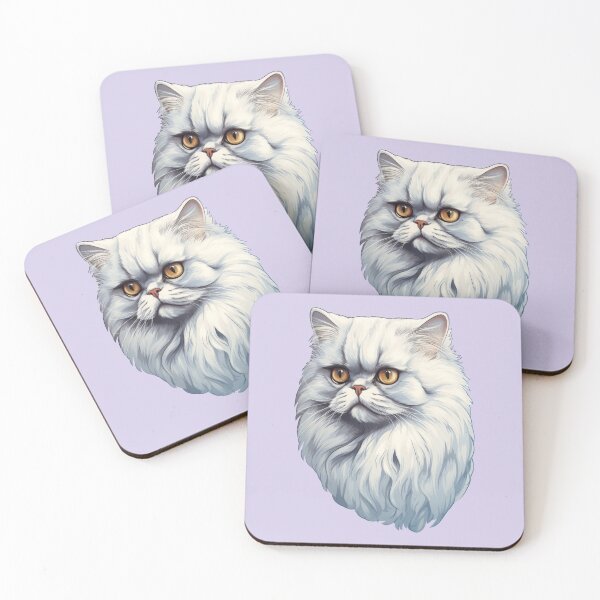 Item preview, Regal Persian Grandeur - Placid Feline Illustration designed and sold by solrevolver.