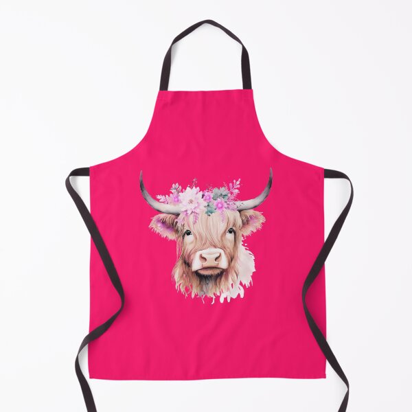 Item preview, Highland Cow Soft Wild Flowers Boho designed and sold by LionessLove.