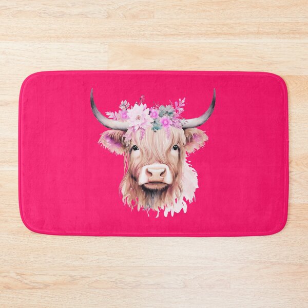 Item preview, Highland Cow Soft Wild Flowers Boho designed and sold by LionessLove.