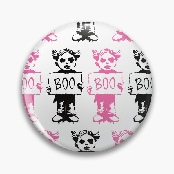 Item preview, Boo Protestor - Black White Pink Version designed and sold by SorryFrog.