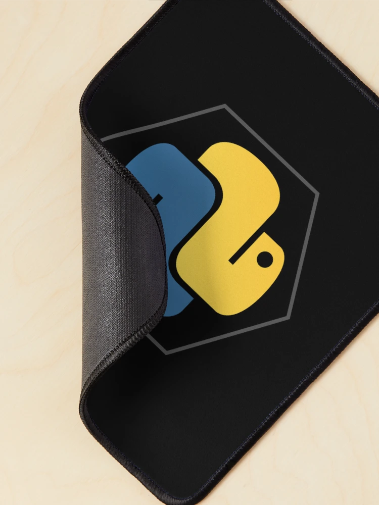 Thumbnail 2 of 5, Mouse Pad, Python Hexagon - Python Logo designed and sold by Redstrawberry13.