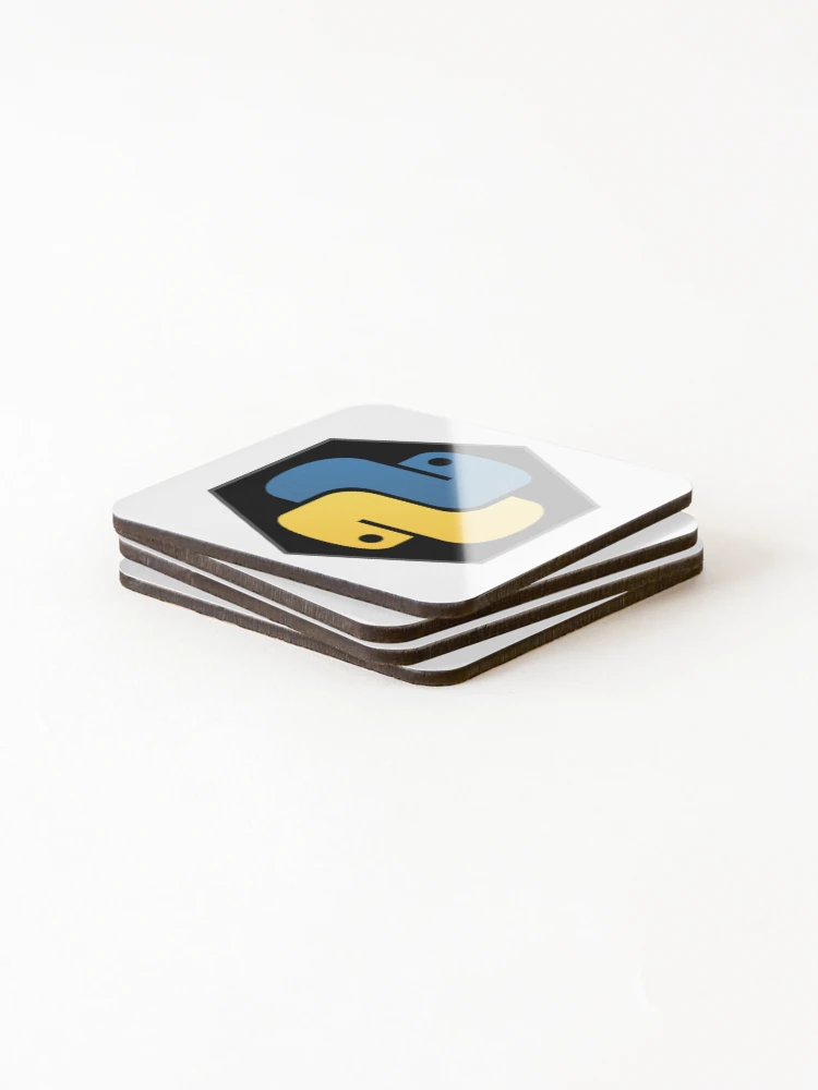 Thumbnail 4 of 5, Coasters (Set of 4), Python Hexagon - Python Logo designed and sold by Redstrawberry13.