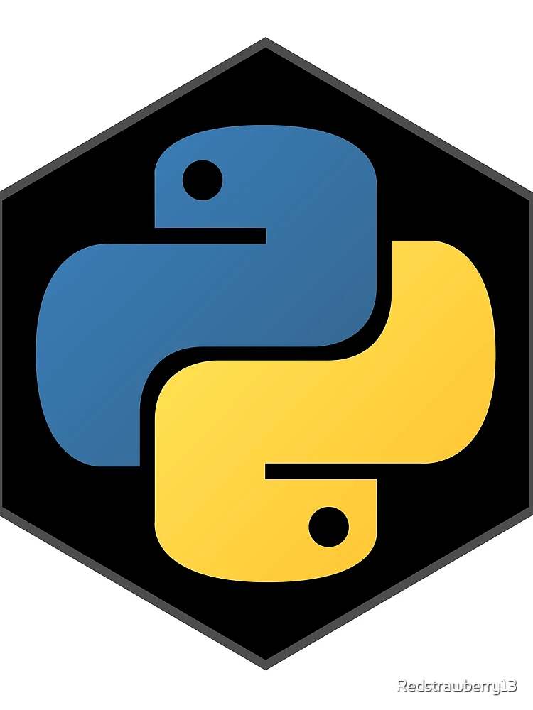 Thumbnail 3 of 3, Scarf, Python Hexagon - Python Logo designed and sold by Redstrawberry13.