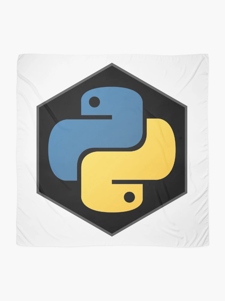 Thumbnail 2 of 3, Scarf, Python Hexagon - Python Logo designed and sold by Redstrawberry13.