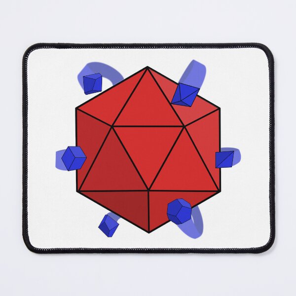 Item preview, Dice Atom ( Red / Blue ) ( Dungeons and Dragons / DnD Inspired ) designed and sold by Red Jacket Technologies.