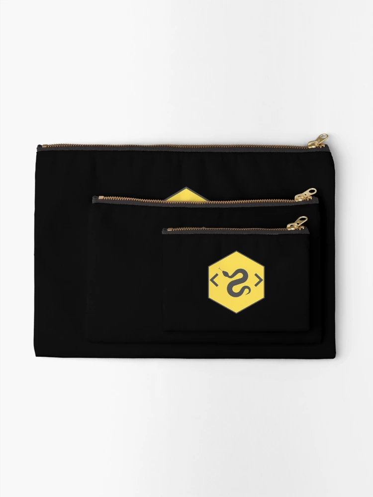 Thumbnail 2 of 4, Zipper Pouch, Python Hexagon - Python Logo designed and sold by Redstrawberry13.