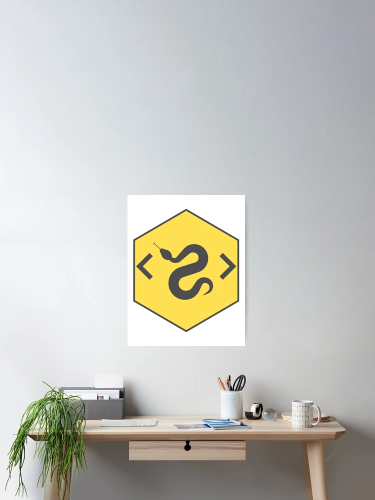 Thumbnail 2 von 3, Poster, Python-Hexagon - Python-Logo designt und verkauft von Redstrawberry13.
