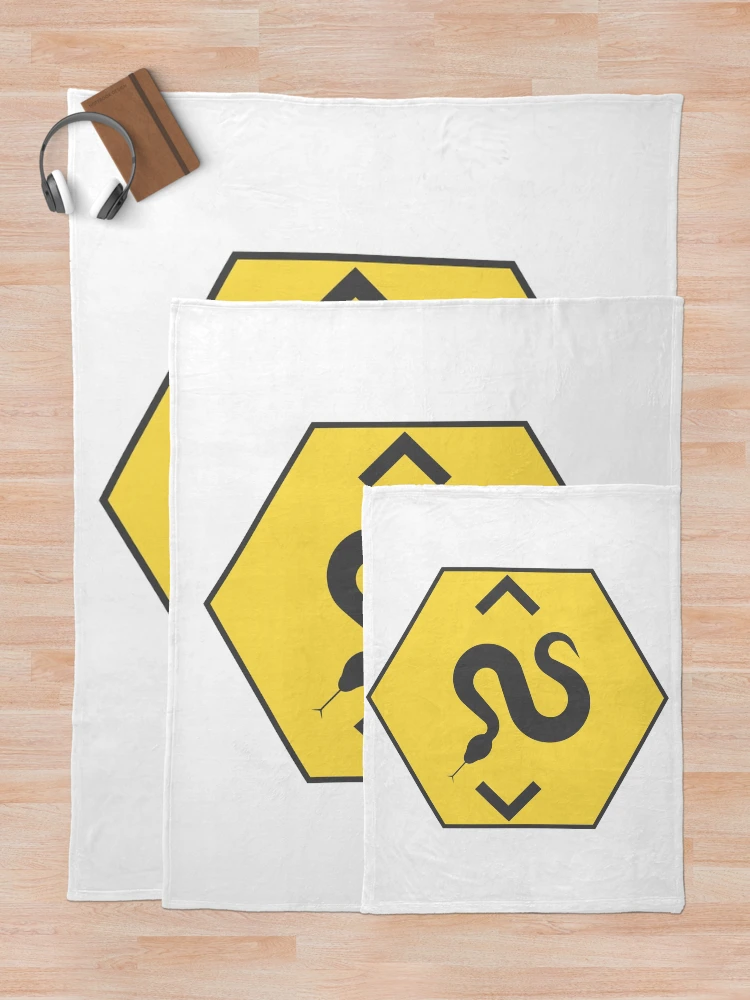 Aperçu 5 sur 6. Plaid avec l'œuvre Python Hexagone - Logo Python créée et vendue par Redstrawberry13.