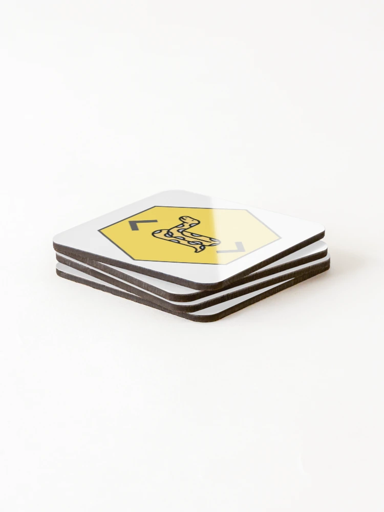 Thumbnail 4 of 5, Coasters (Set of 4), Python Hexagon - Python Logo designed and sold by Redstrawberry13.