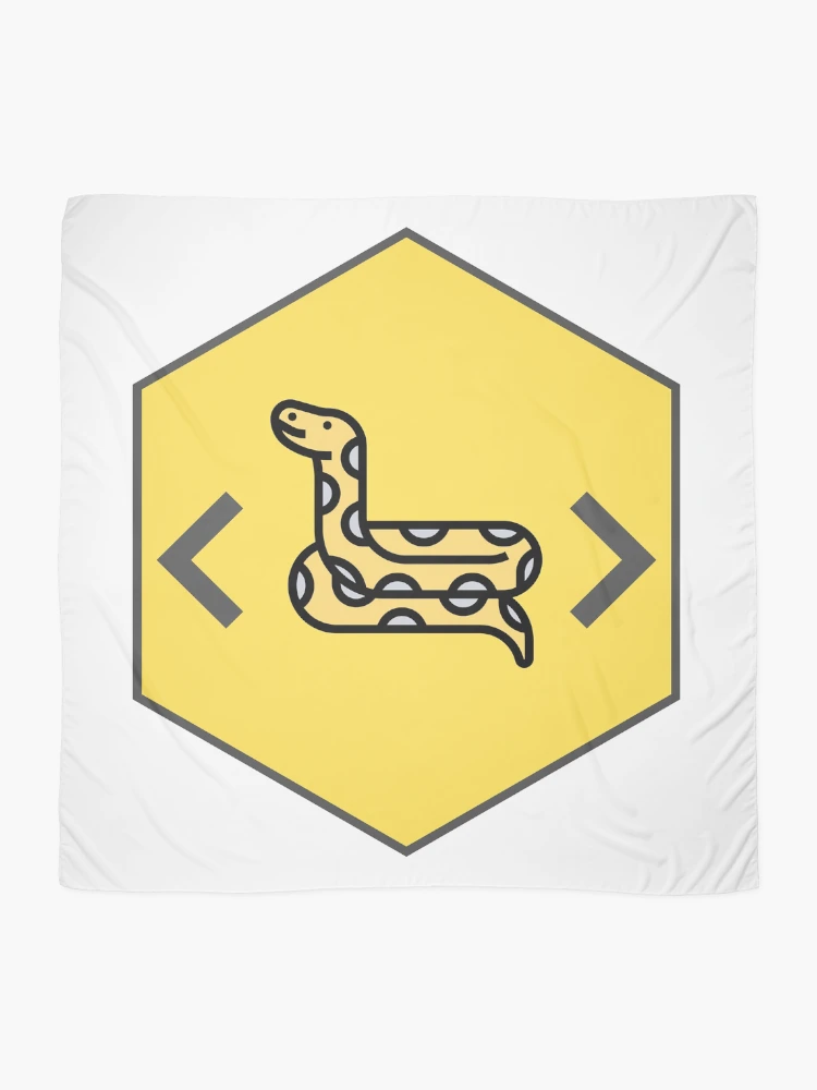 Thumbnail 2 of 3, Scarf, Python Hexagon - Python Logo designed and sold by Redstrawberry13.
