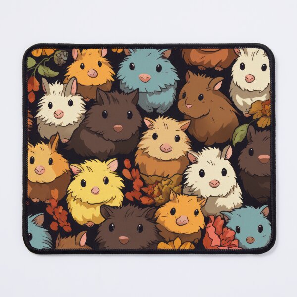 Item preview, Hamster pattern Hamster Haven Whimsical Patterns of Playful Paws degital illustration designed and sold by PetPalsEmporium.