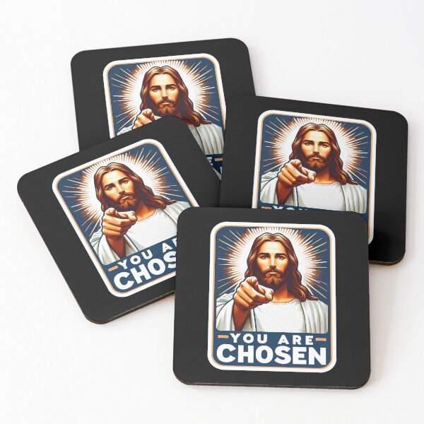 Item preview, You Are Chosen Jesus Christ Bible Quote designed and sold by plushism.