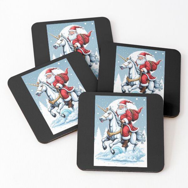 Item preview, Santa Riding Unicorn designed and sold by Itsheartshop.