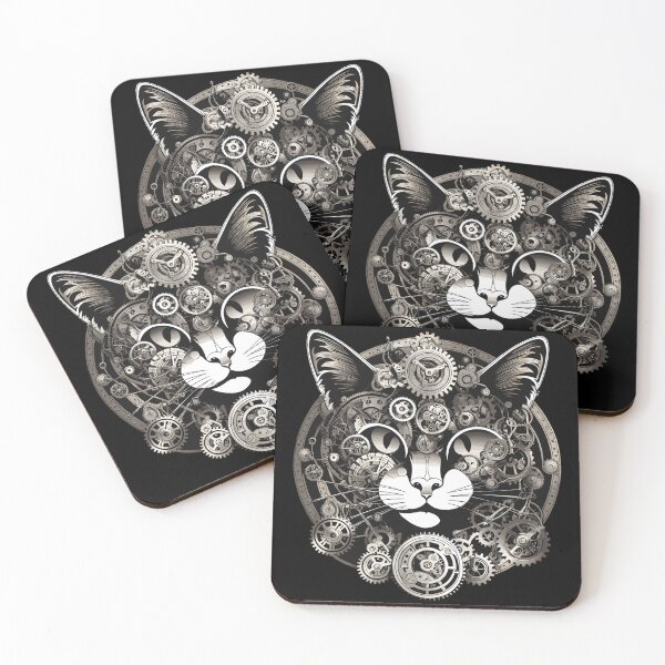 Item preview, Steampunk Cat in Cartoon Kitten Style  designed and sold by EternalDelight1.
