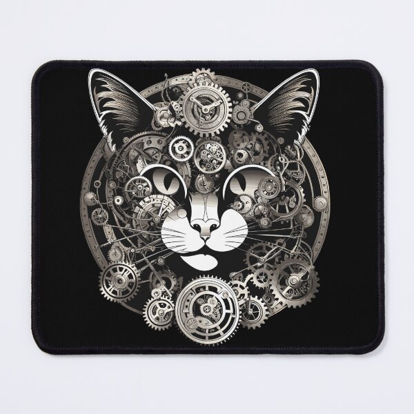 Item preview, Steampunk Cat in Cartoon Kitten Style designed and sold by EternalDelight1.
