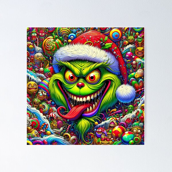 The Grinch Colors Posters for Sale