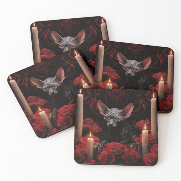 Item preview, Sphynx And Red Roses designed and sold by Nocturne  Paws.