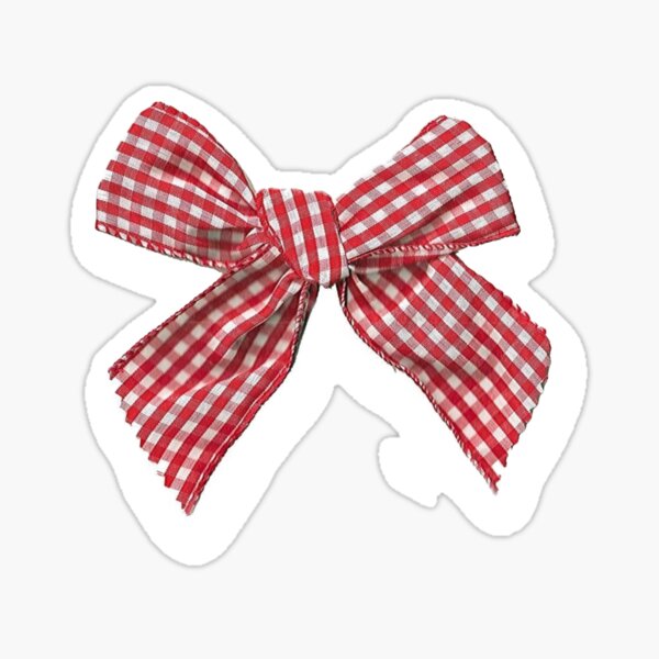 Striped Bow Sticker