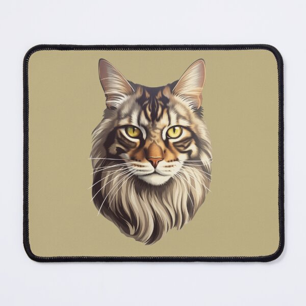 Item preview, Serene Maine Coon Majesty - Digital Realism Portrait designed and sold by solrevolver.
