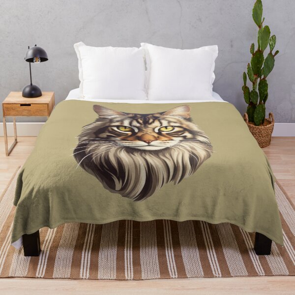 Item preview, Serene Maine Coon Majesty - Digital Realism Portrait designed and sold by solrevolver.