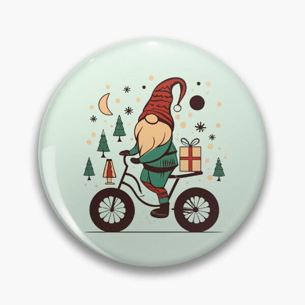 Item preview, Cute gnome on cycle designed and sold by Itsheartshop.
