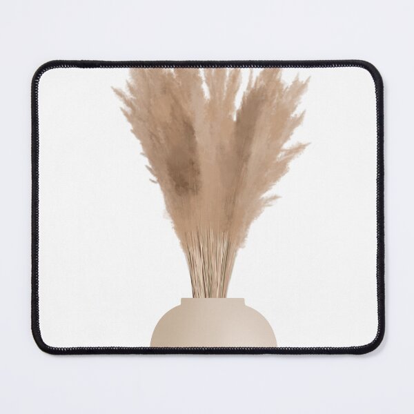 Item preview, Digital Drawn Pampas Grass in Beige Vase with White Background designed and sold by Anton Repetto.