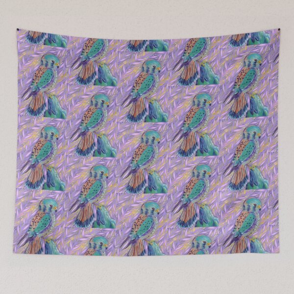 Item preview, American Kestrel - bright colors falcon bird  designed and sold by rooandjoo.