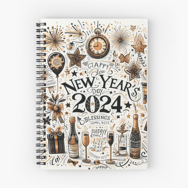 Item preview, Wishing You a Happy New Year 2024: A Year of Hope and Success designed and sold by autrouvetout.