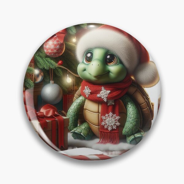 Item preview, Adorable Little Christmas Turtle designed and sold by DigiDreamyArt.