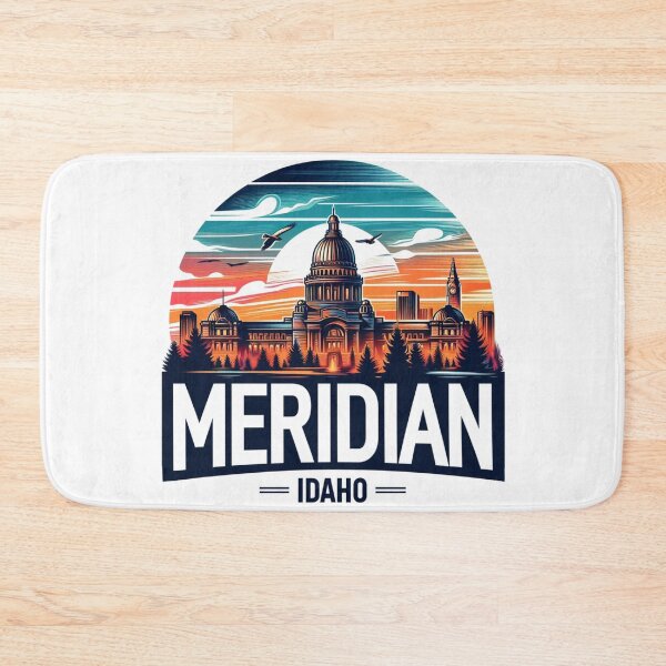 Item preview, Meridian Idaho, Watercolor Illustration designed and sold by PaintMeWorld.