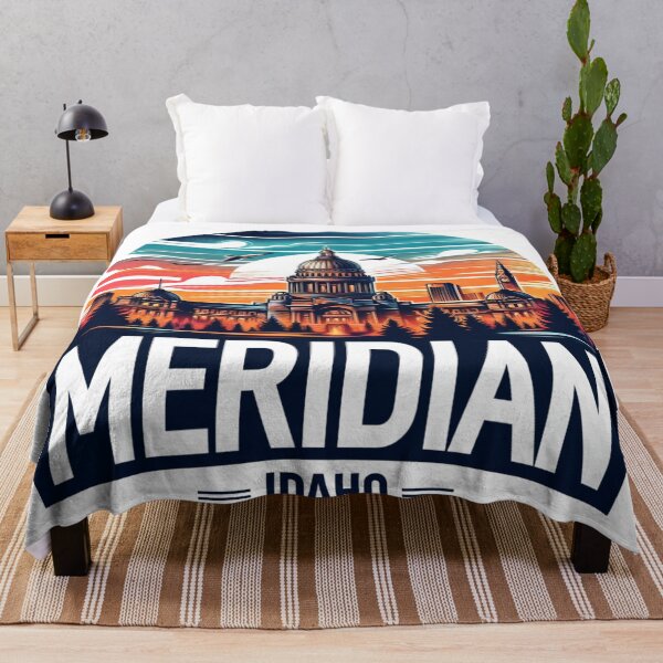 Item preview, Meridian Idaho, Watercolor Illustration designed and sold by PaintMeWorld.