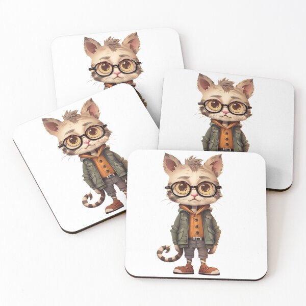 Item preview, Hipster Cat designed and sold by RetroFutureee.