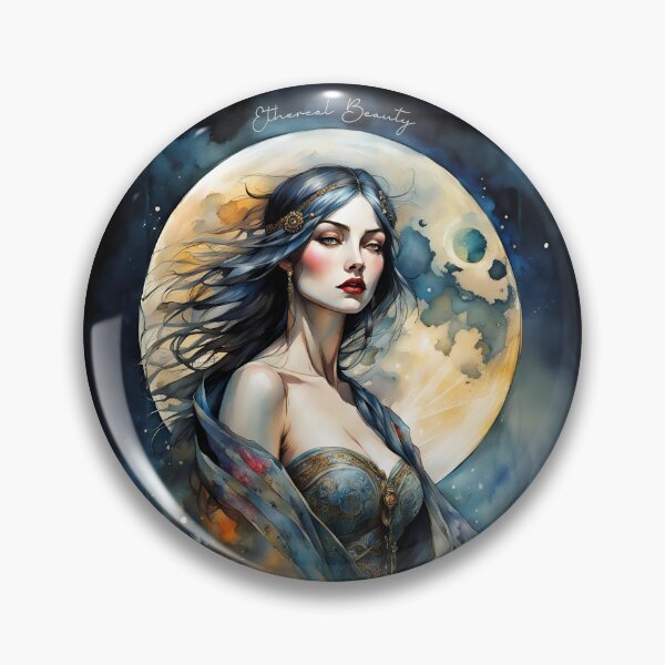 Item preview, Selene the Moon Goddess Greek Mythology Drawing Quote designed and sold by TheLocoShop.
