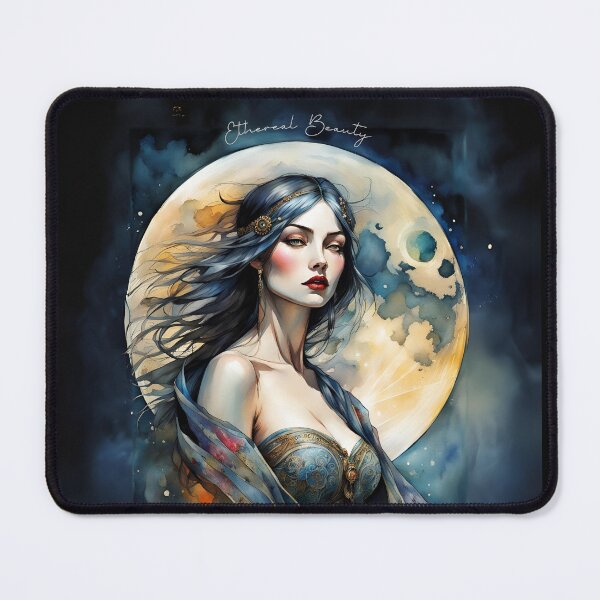 Item preview, Selene the Moon Goddess Greek Mythology Drawing Quote designed and sold by TheLocoShop.