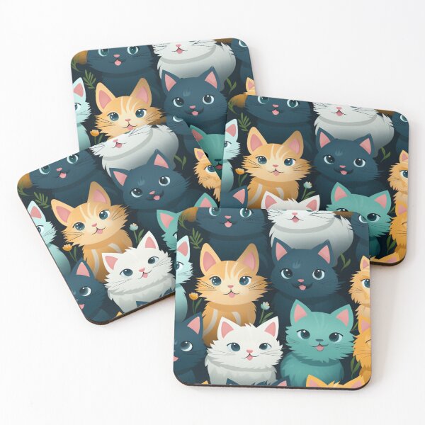 Item preview, Purr-fectly Adorable Cute Cat Faces Delight T-Shirt designed and sold by 99belldesign.