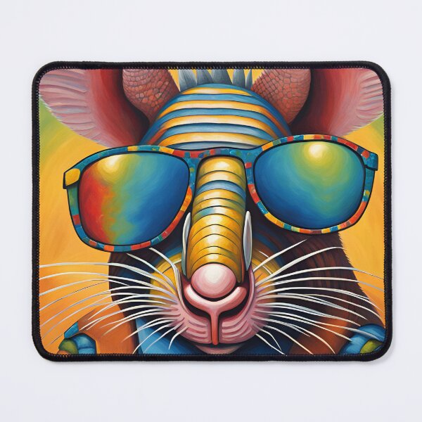Item preview, Funky Armadillo - Sunglasses and striped suit designed and sold by SirenSeventyOne.