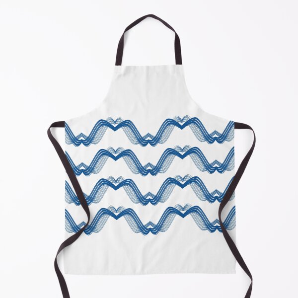 Item preview, two tone blue wave abstract wallpaper designed and sold by pipikijung.