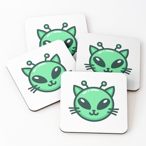 Item preview, Alien Cat Emoji designed and sold by perzysshop.