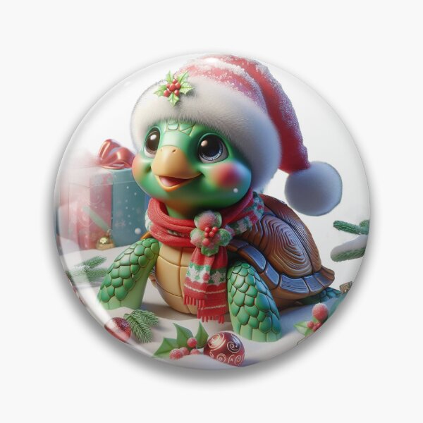 Item preview,  Adorable Little Christmas Turtle designed and sold by DigiDreamyArt.
