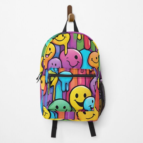 Item preview, Awesome Melting Holographic smiley faces rainbow colors designed and sold by PutiPato42.