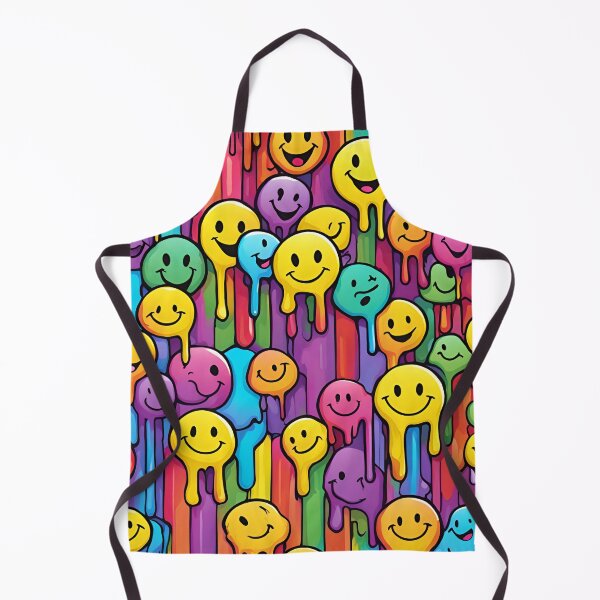 Item preview, Awesome Melting Holographic smiley faces rainbow colors designed and sold by PutiPato42.