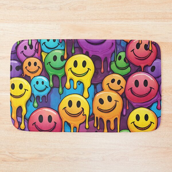 Item preview, Awesome Melting Holographic smiley faces rainbow colors designed and sold by PutiPato42.