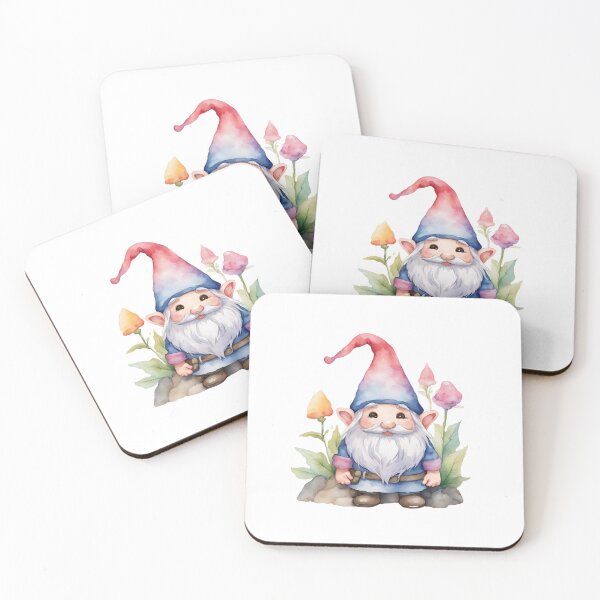 Item preview, KAWAII WATERCOLOR GNOME  designed and sold by KawaiiLyfe.