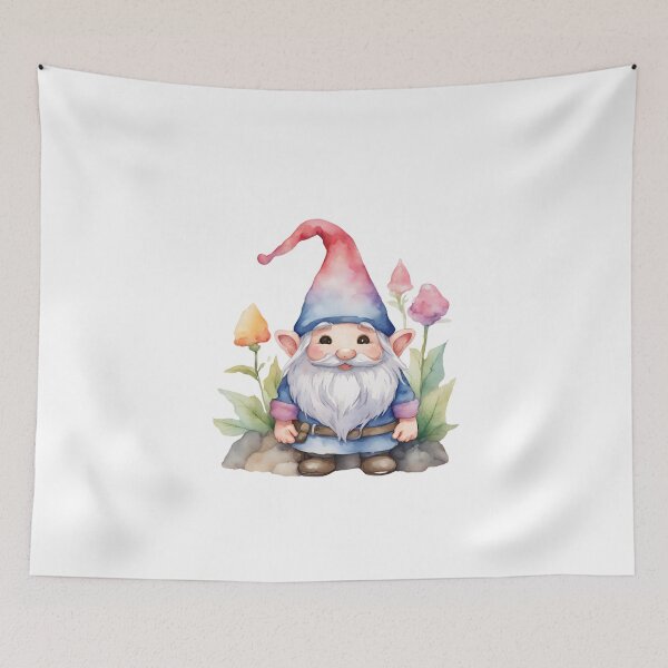 Item preview, KAWAII WATERCOLOR GNOME  designed and sold by KawaiiLyfe.
