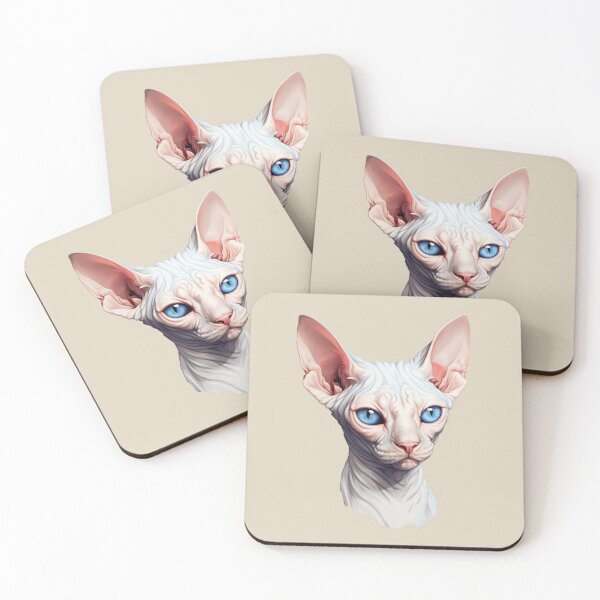 Item preview, Sphynx Serenity Close-Up Portrait in Digital Realism designed and sold by solrevolver.