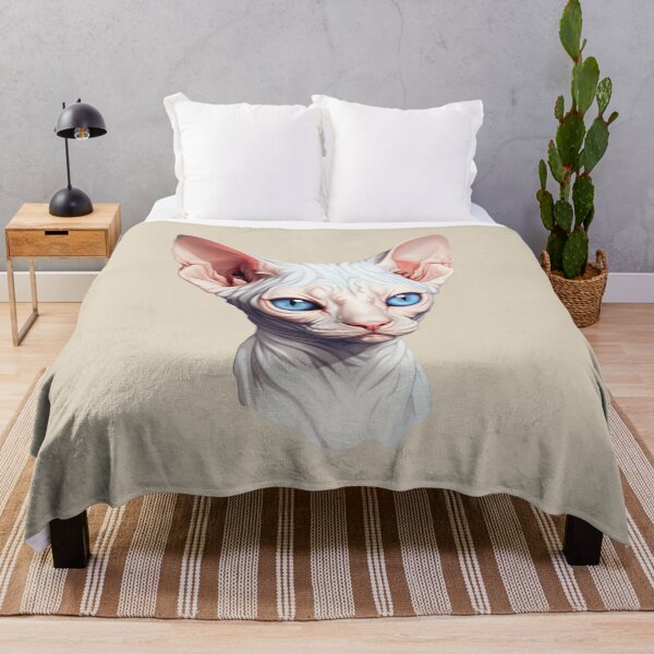 Item preview, Sphynx Serenity Close-Up Portrait in Digital Realism designed and sold by solrevolver.